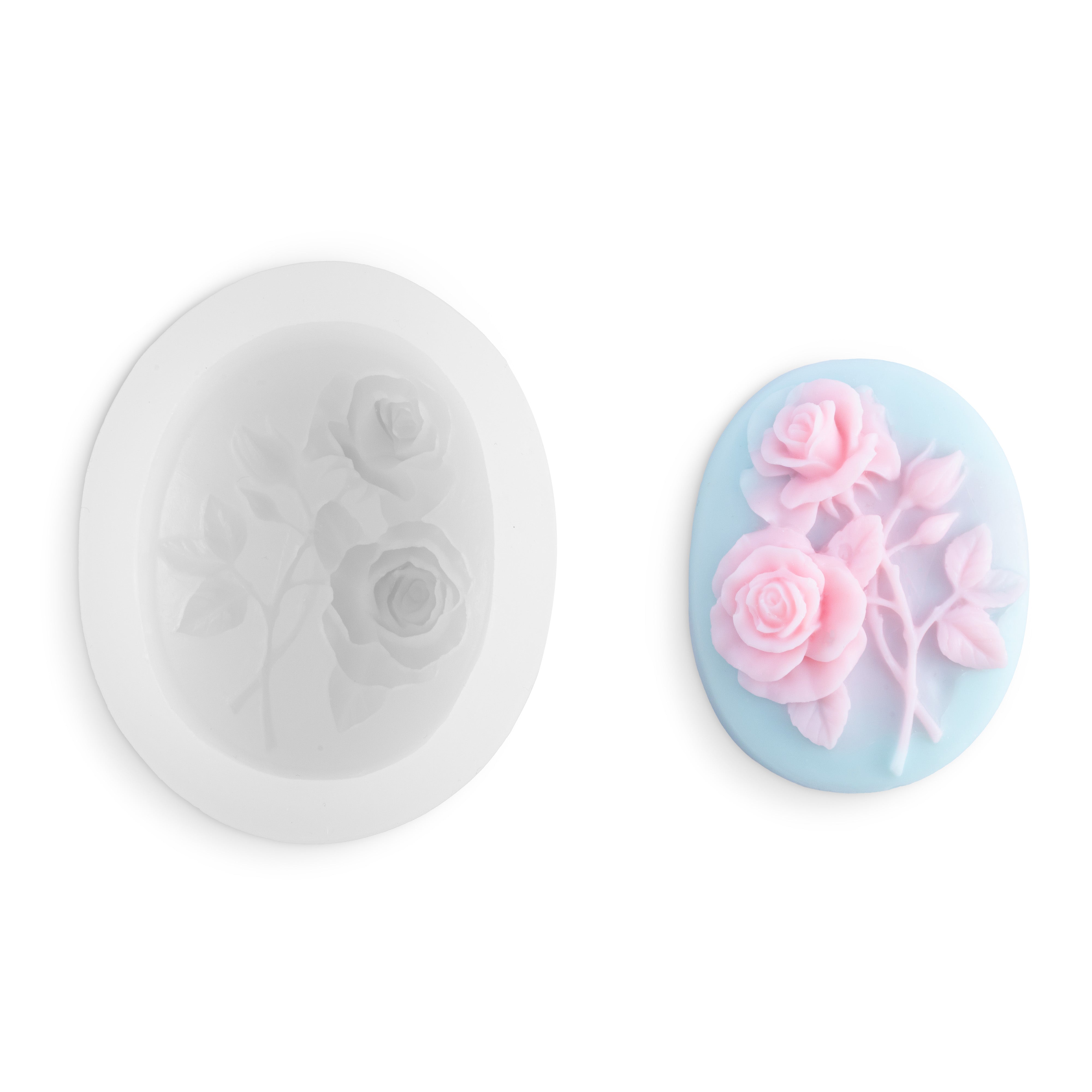 Silikonform für Seife - Blumen