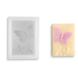 Silicone soap mold - butterfly in a meadow