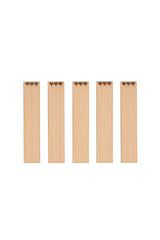 Knoty do świec drewniane z grawerem - "Serca" 20x1 mm
