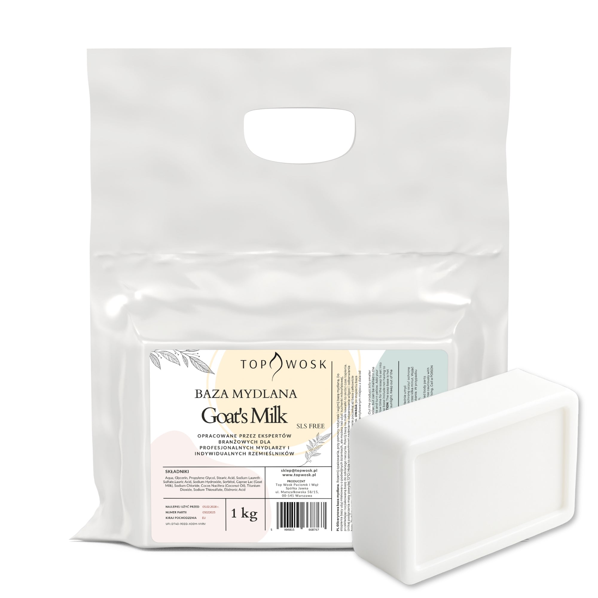 Baza mydlana Goat's Milk 1kg