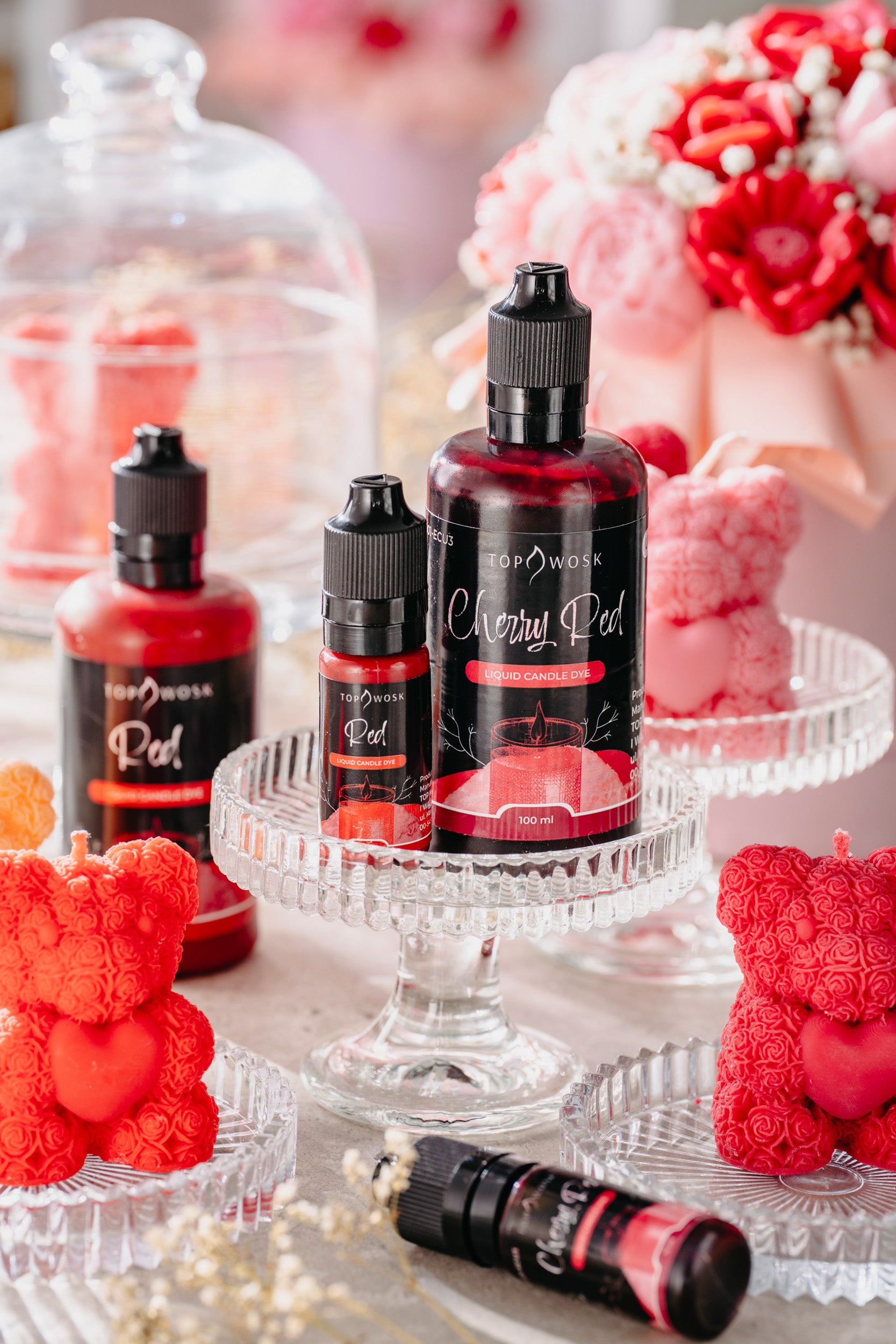 Flüssigfarben-Set für Kerzen „TopDyes“ – 10 ml x 15 Farben