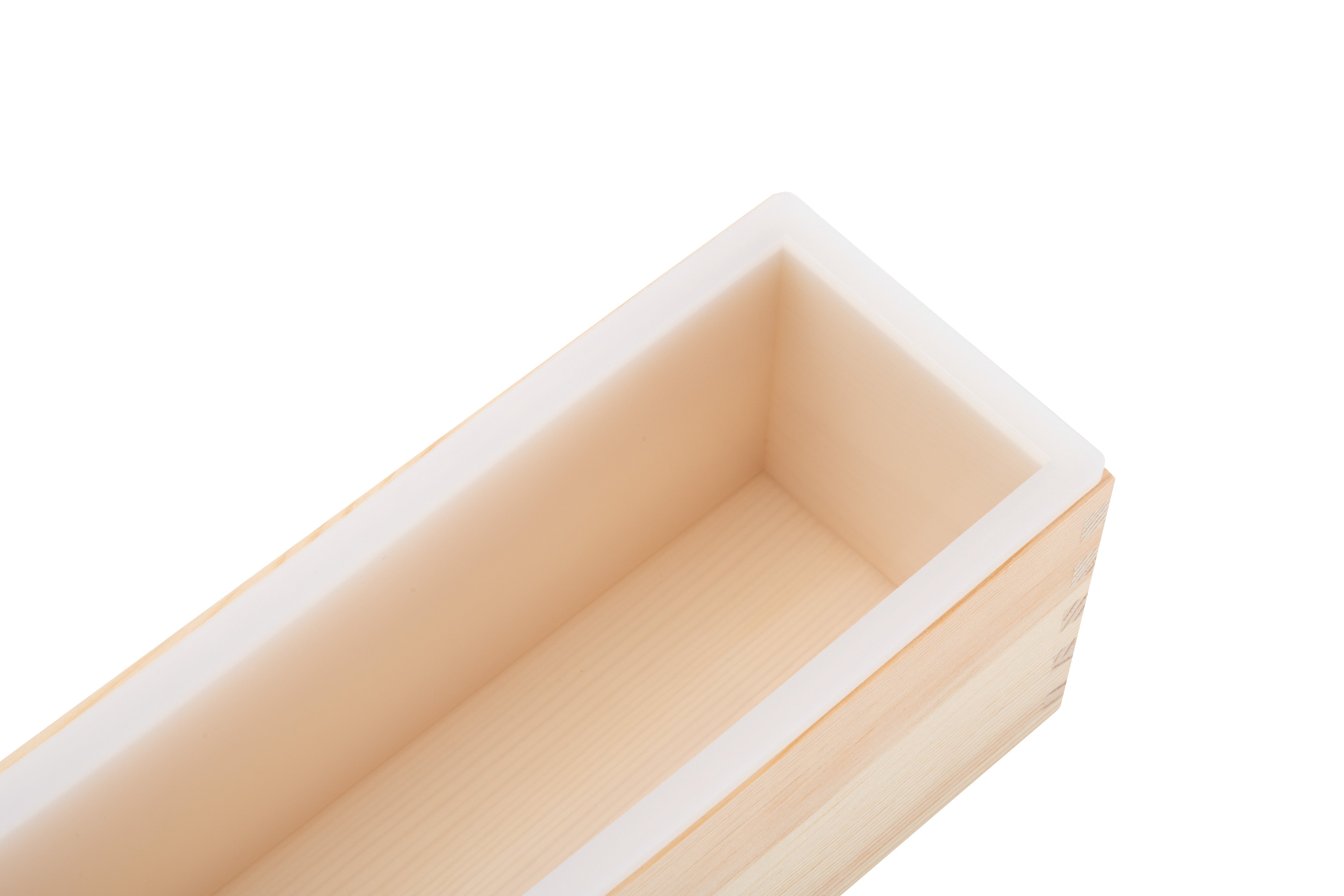 Silikonform für Seife im Set mit Holzbox