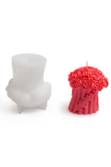 Forma silikonowa do świec - bukiet róż