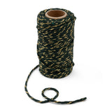 Sznurek bawełniany ze złotą nitką 2 mm