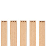 Knoty do świec drewniane z grawerem - "Gwiazdki" 20x1 mm