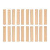 Knoty do świec drewniane z grawerem - "Listki" 20x1 mm