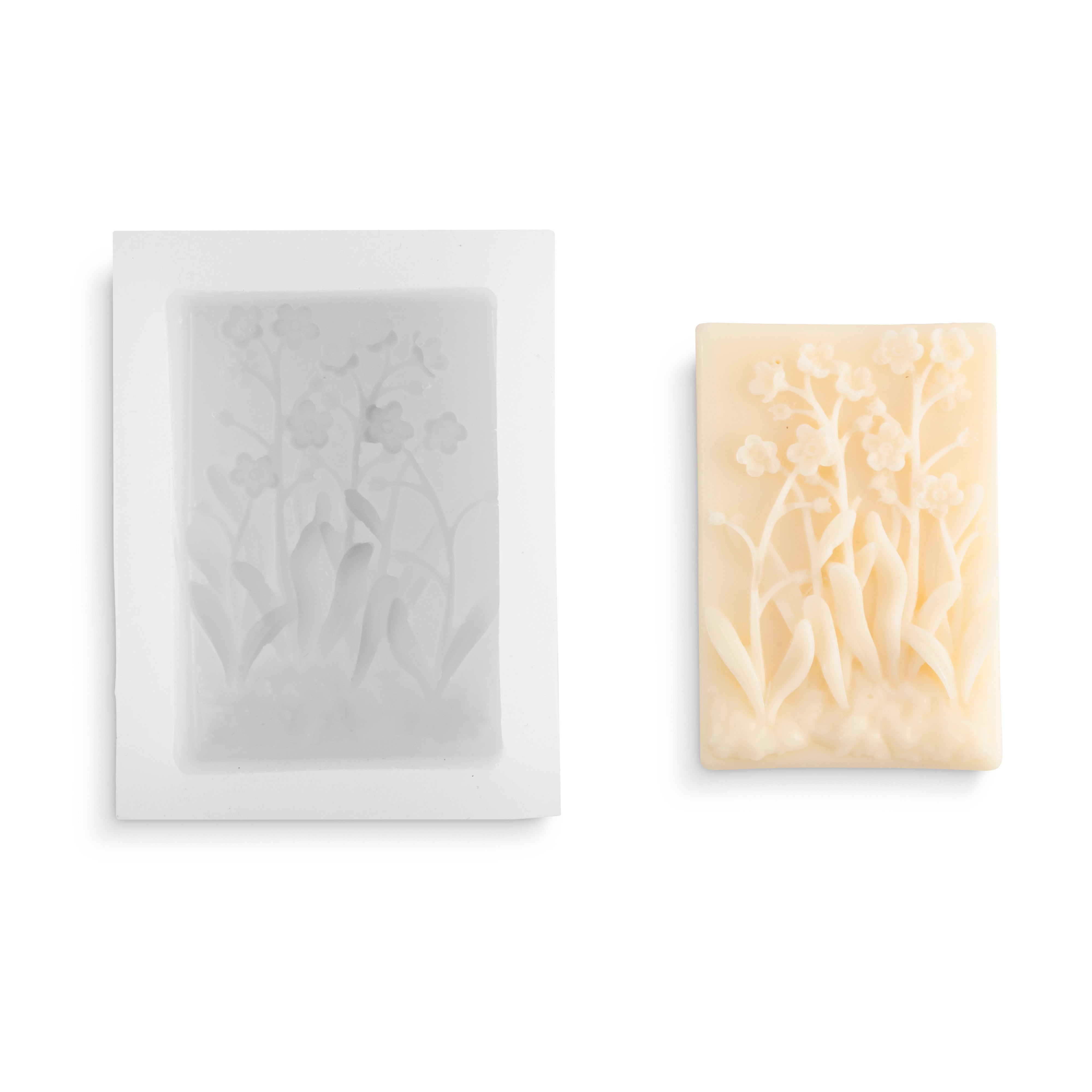 Silikonform für Seife – Wildblumen