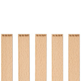 Knoty do świec drewniane z grawerem - "Ho ho ho" 20x1 mm