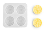 Silicone mold for soap - lemon slice panel 4 pieces