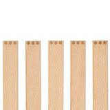 Knoty do świec drewniane z grawerem - "Śnieżynki" 20x1 mm