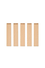Knoty do świec drewniane z grawerem - "Ho ho ho" 20x1 mm