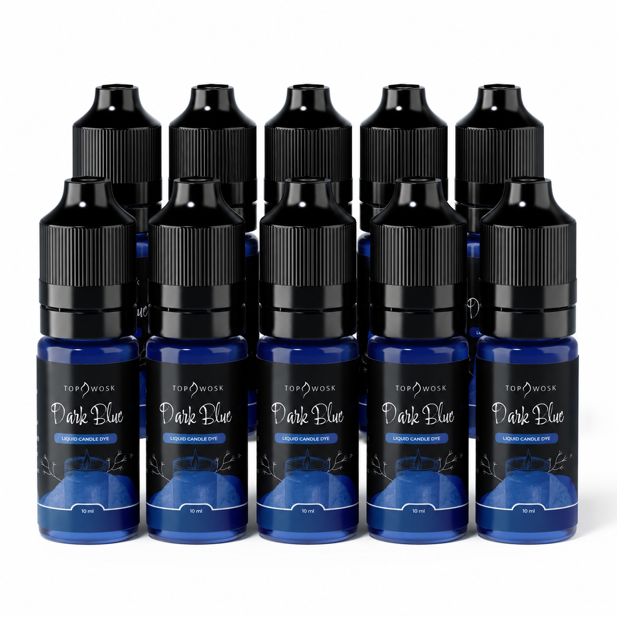 Płynny barwnik do świec TopDyes, multipack 10 x 10 ml 7 kolorów do wyboru (końcówka partii)