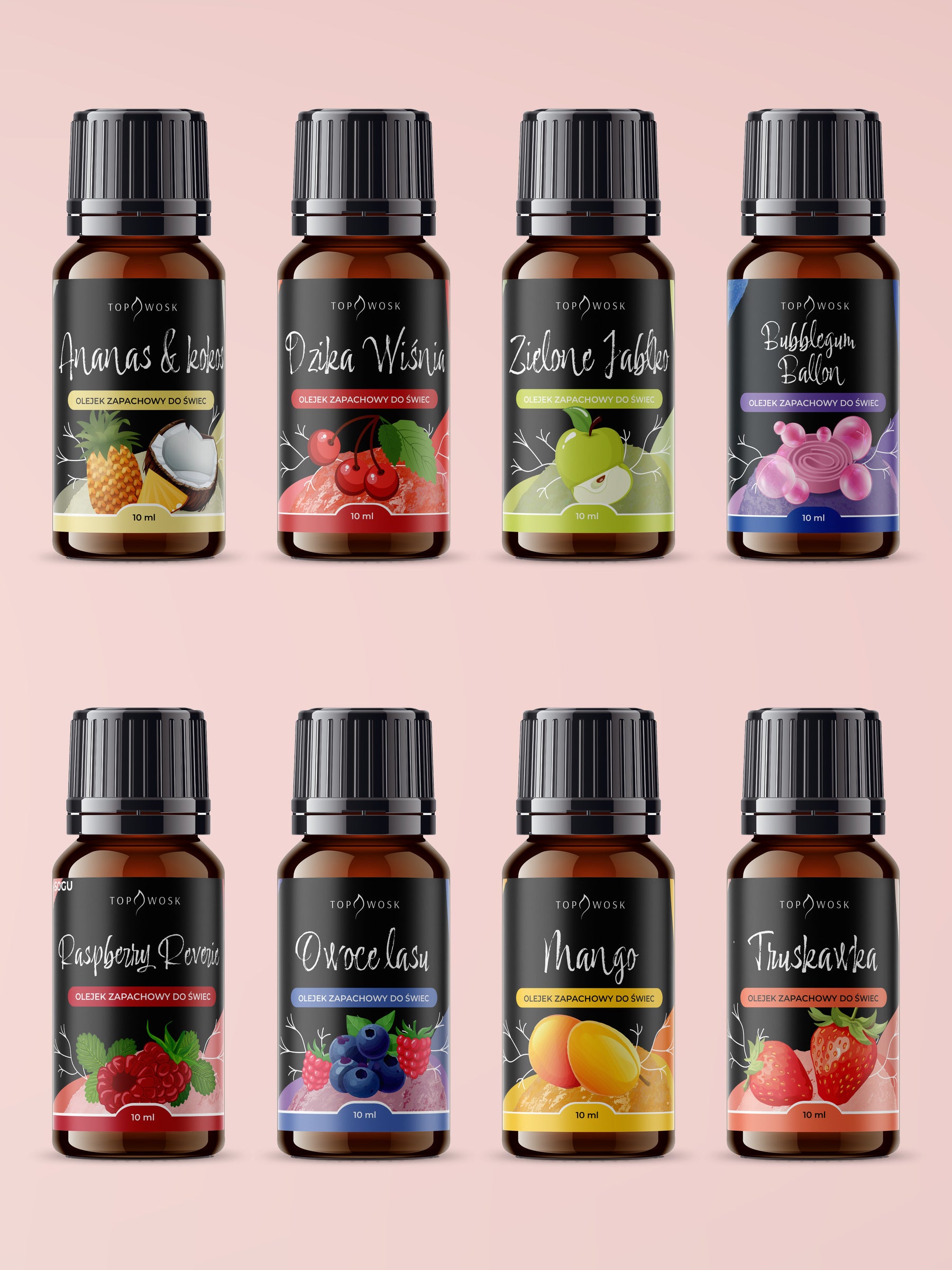 „Zapachy owocowe”, zestaw olejków zapachowych 10 ml