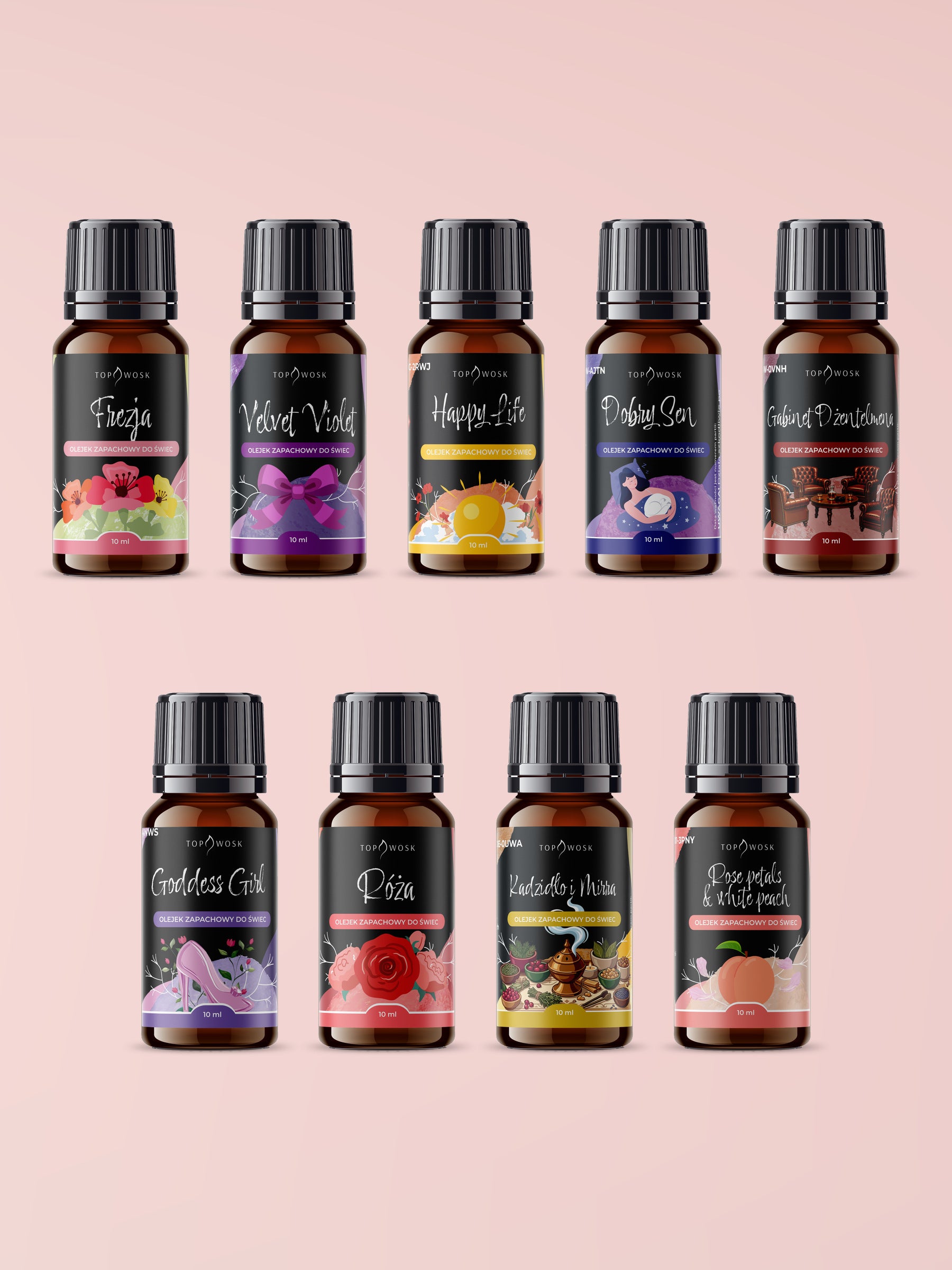 „Zapachy kwiatowe”, zestaw olejków zapachowych 10 ml
